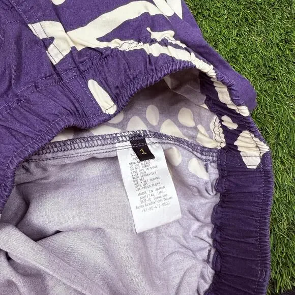Kapital Purple Bandana Print Shorts